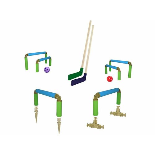 Хоккейный набор с мини воротами 3в1 для игры дома и на улице зималето 1115₽