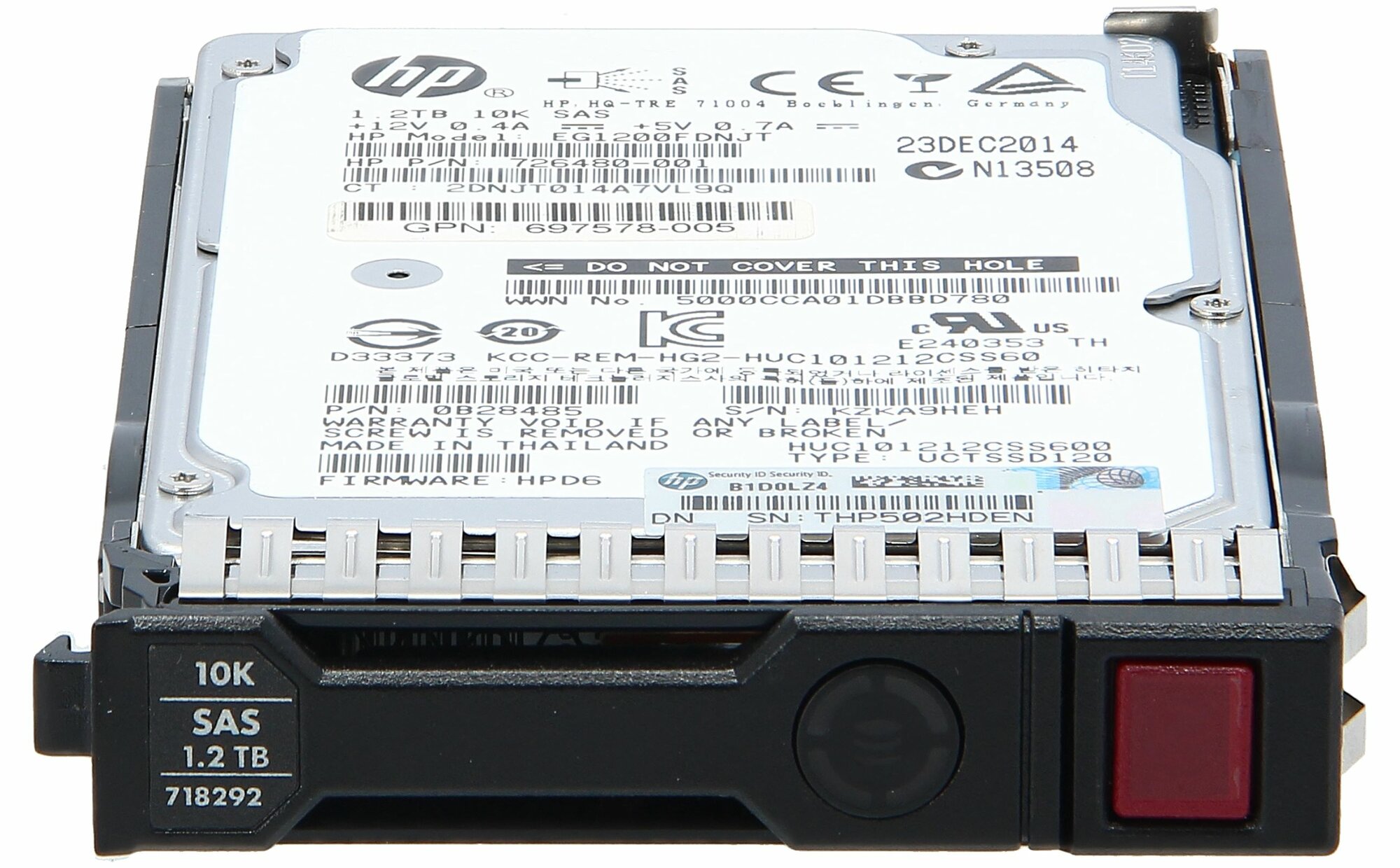 Жесткий диск HP 697572-B21 1.2TB 2.5" 10К 6G SAS 697630-001