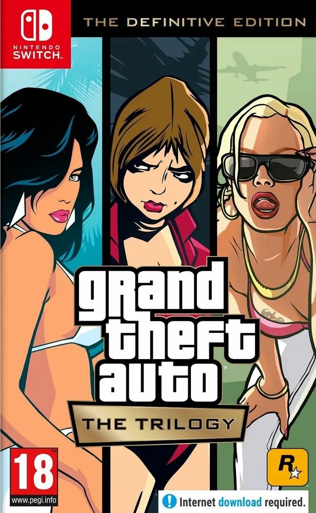 Игра на картридже Grand Theft Auto The Trilogy Definitive Edition (Nintendo Switch, Русские субтитры)