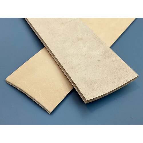 Две полосы из кожи растительного дубления для правки ножей и бритв