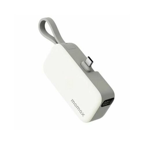 Портативное зарядное устройство Momax 1-Power Mini 3 в 1 Battery Pack with USB-C Plug 5000mAh 20W - Orange