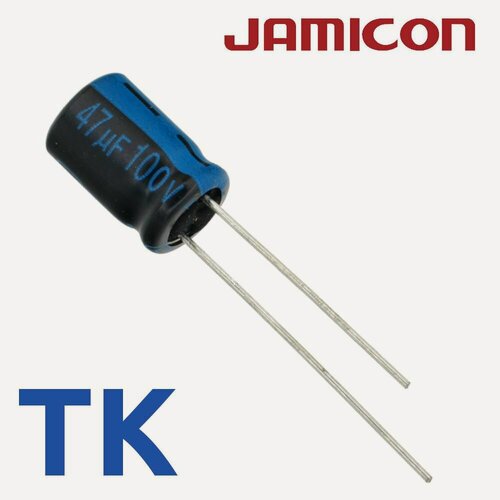 Изображение товара 47мкФ 100В / TK / 8x11 / 105 С / конденсатор электролитический (10шт)