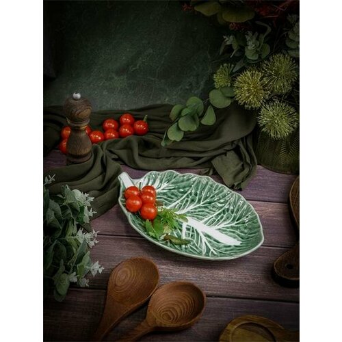 CASA DI FORTUNA Блюдо овальное 28,3х19,8 см h 5 см, Cabbage