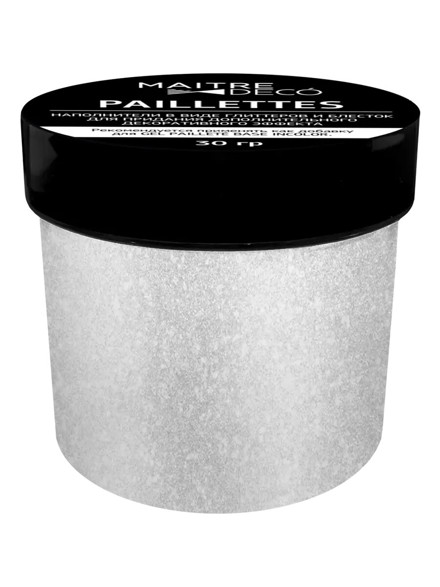 Декоративная добавка «Paillettes Nacre» темно-серый 30 г