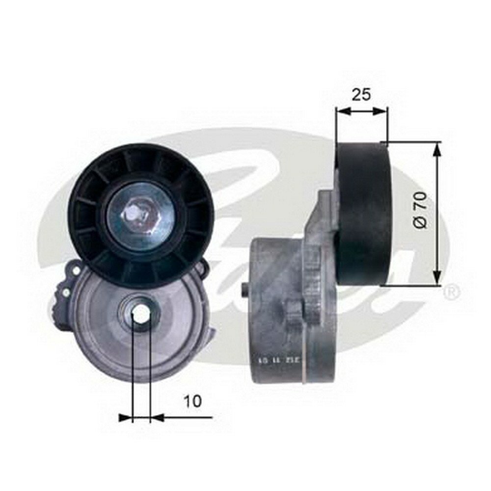 Ролик Ремня Приводного Psa/Ford C4/C5/307/308/407/508/Focus 2 03- 2.0 Diesel Gates арт. T38477