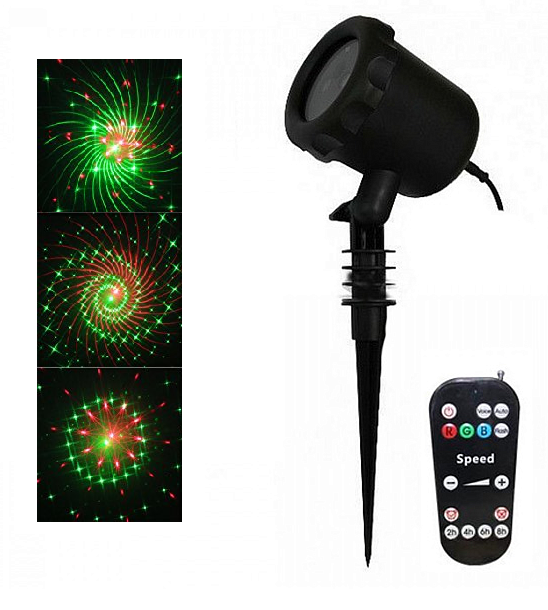 Уличный лазерный проектор новогодний SkyDisco Garden RG 30 Galaxy