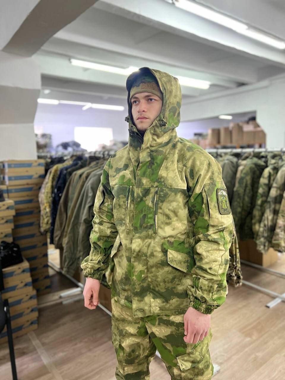 Костюм горка 6 флис осень-зима торнадо мох — фото 1