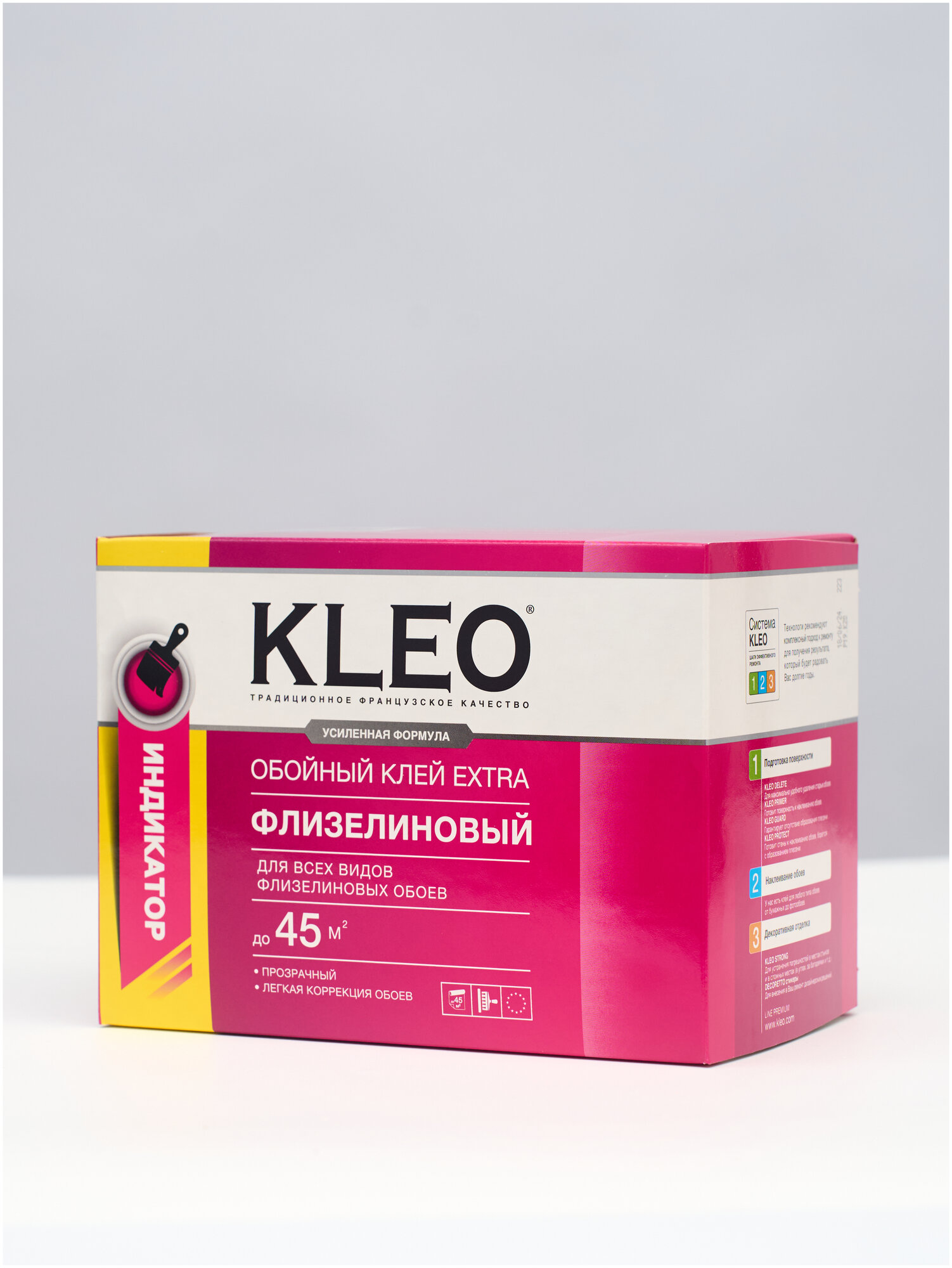 Изображение Клей для обоев KLEO EXTRA 45 Флизелиновый с индикатором 320г