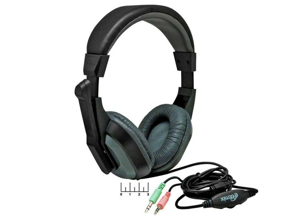 Наушники (гарнитура) Ritmix RH-534M с микрофоном 2м