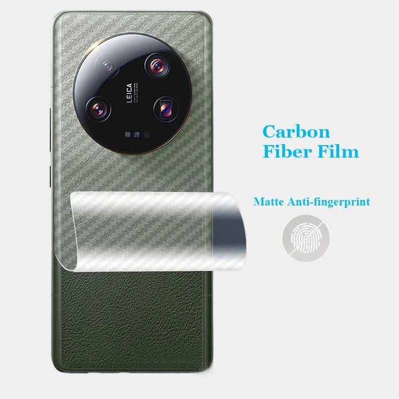 Для Xiaomi 17 15 15T 15s 14T 14 13 13T 12 12S 12T 12X Pro Lite Ultra 3D Углеродное волокно Задняя пленка Наклейка Защитная пленка для экрана
