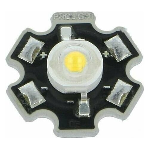 Светодиод PROLIGHT PM2E-3LVS-R7 LED мощный STAR белый теплый 130 град. 700мА Pмакс: 3Вт CRIмин: 70 1шт