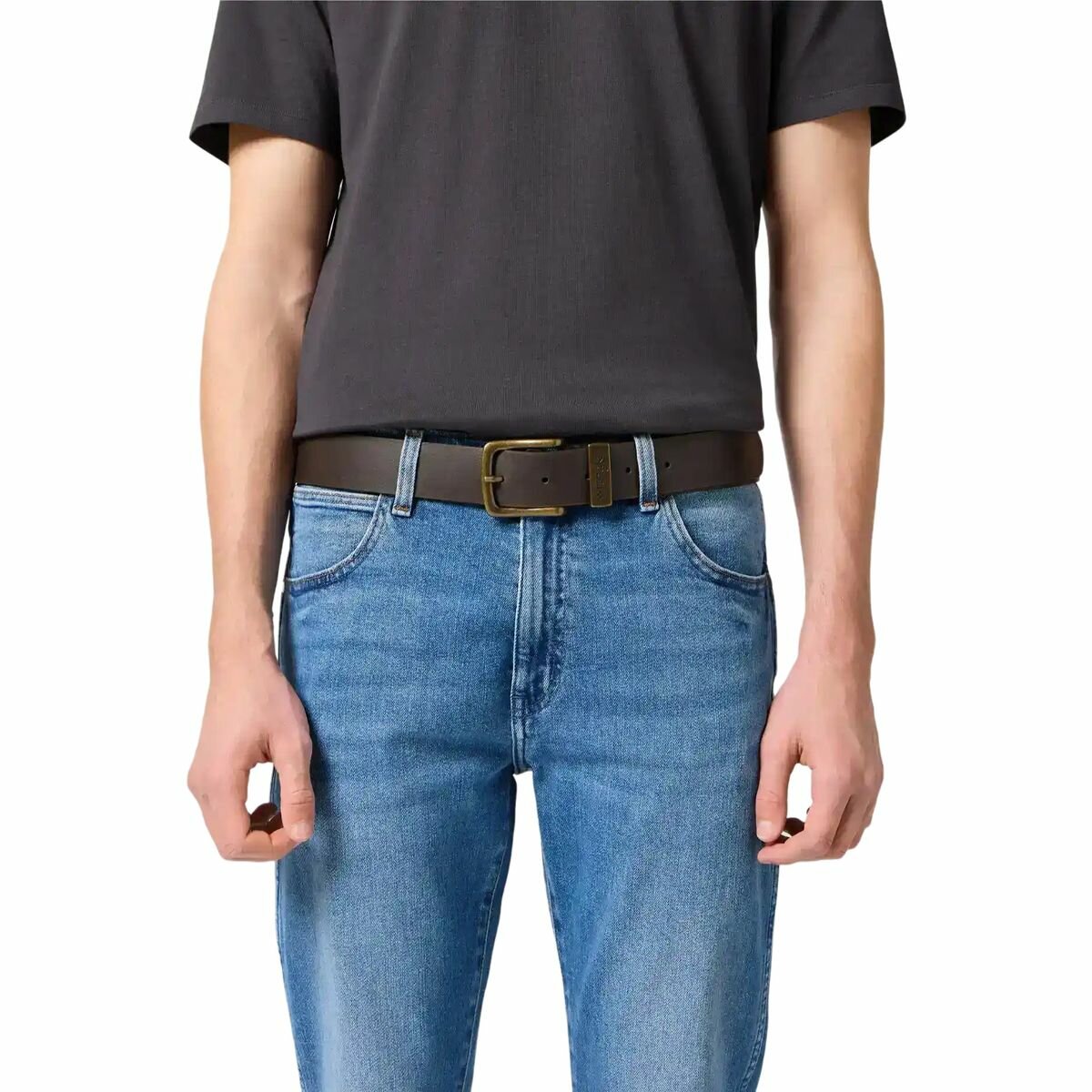 Ремень Wrangler для мужчин, размер 95, коричневый — фото 1