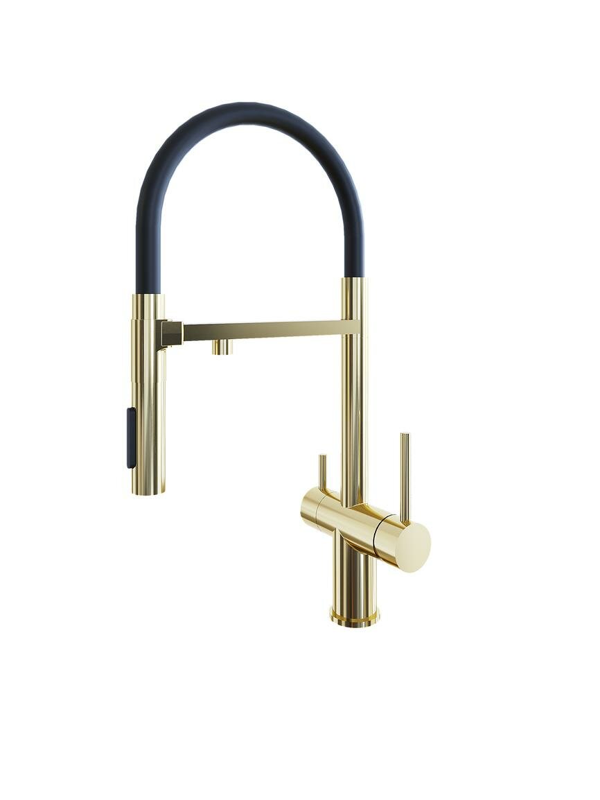 Смеситель Grandex Aqua Choice-S GOLD с подключением к фильтру