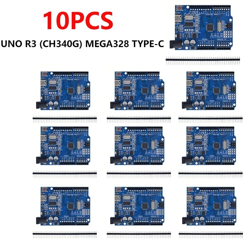 Чип UNO R3 MEGA328P для Arduino UNO R3, 10PCS UNO R3 TYPE-C