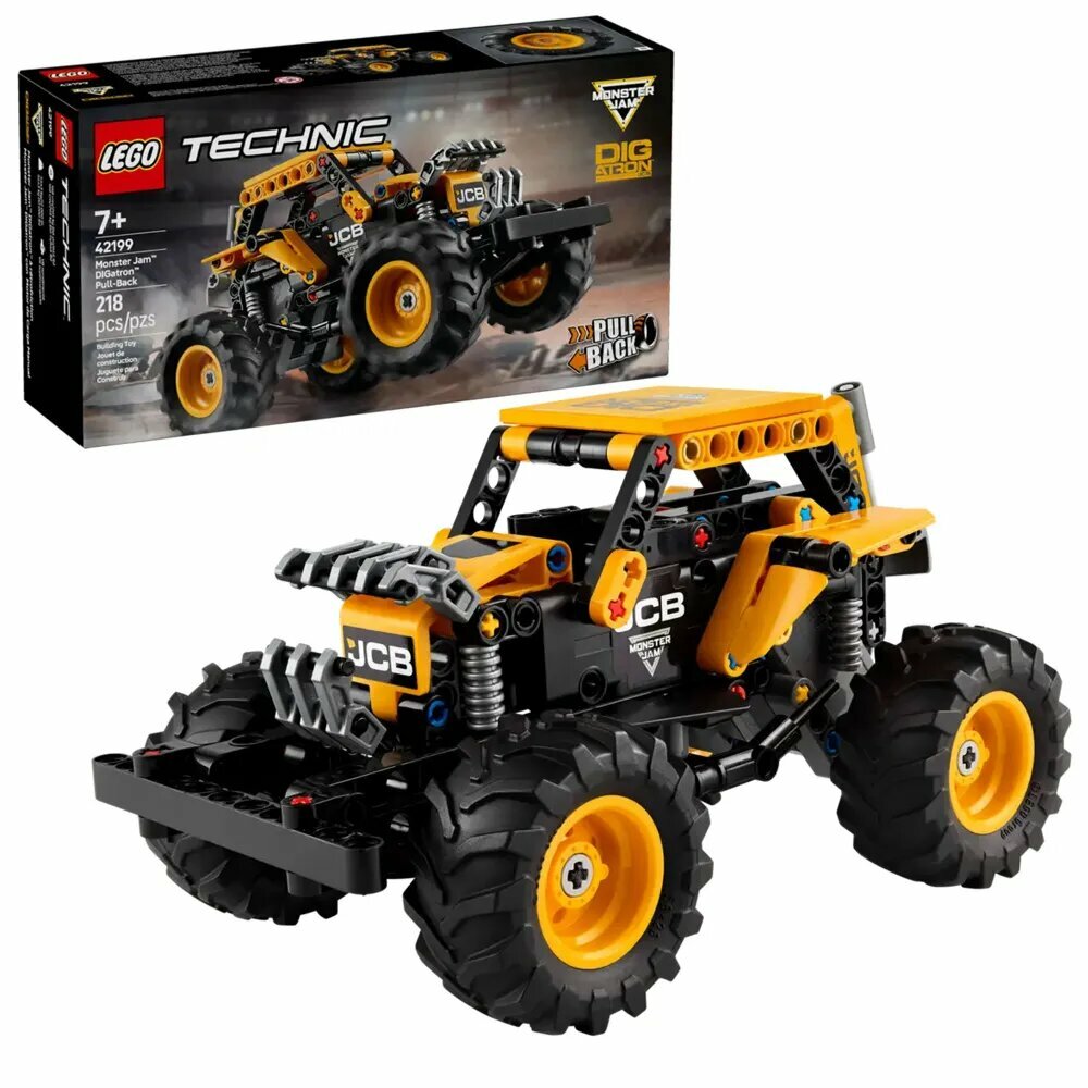 Конструктор LEGO Technic 42199 Monster Jam DIGatron Pull-Back, игрушки из строительных блоков