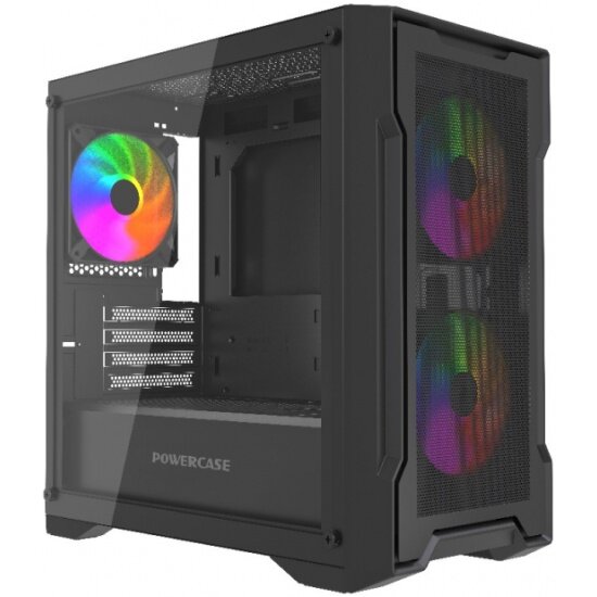 Корпус Powercase Mistral Micro X3B ARGB, черный (CMMXB-A3)