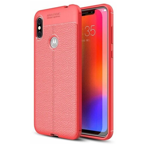 Чехол-накладка Litchi Grain для Motorola One Power (P30 Note) (красный) чехол накладка litchi grain для motorola p40 motorola one vision серый