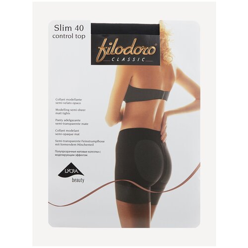 Колготки корректирующие Filodoro classic Slim 40 Control Top, размер III, tea (светлый загар)