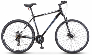Горный (MTB) велосипед Stels Navigator 700 MD 27.5 F020 (2021) 21 черный/белый (требует финальной сборки)