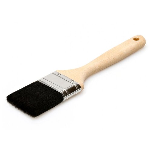 Кисть плоская натуральная щетина Лазурный берег 50х20 мм для эмалей и лаков на алкидной основе 260₽