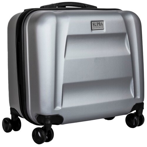 фото Чемодан легкий supra luggage из abs пластика, кодовый замок с индивидуальной настройкой кода, usb-разъем, 40 литров, 4 колеса с поворотом на 360 градусов