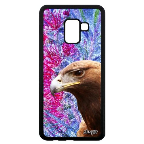 фото Защитный чехол на телефон // galaxy a8 2018 // "орел" птица хищник, utaupia, фуксия