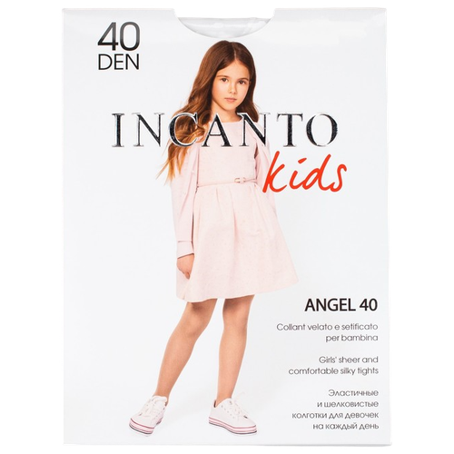 Шелковистые и эластичные колготки для девочки 40 ден Incanto Kids Р-128-134 белые