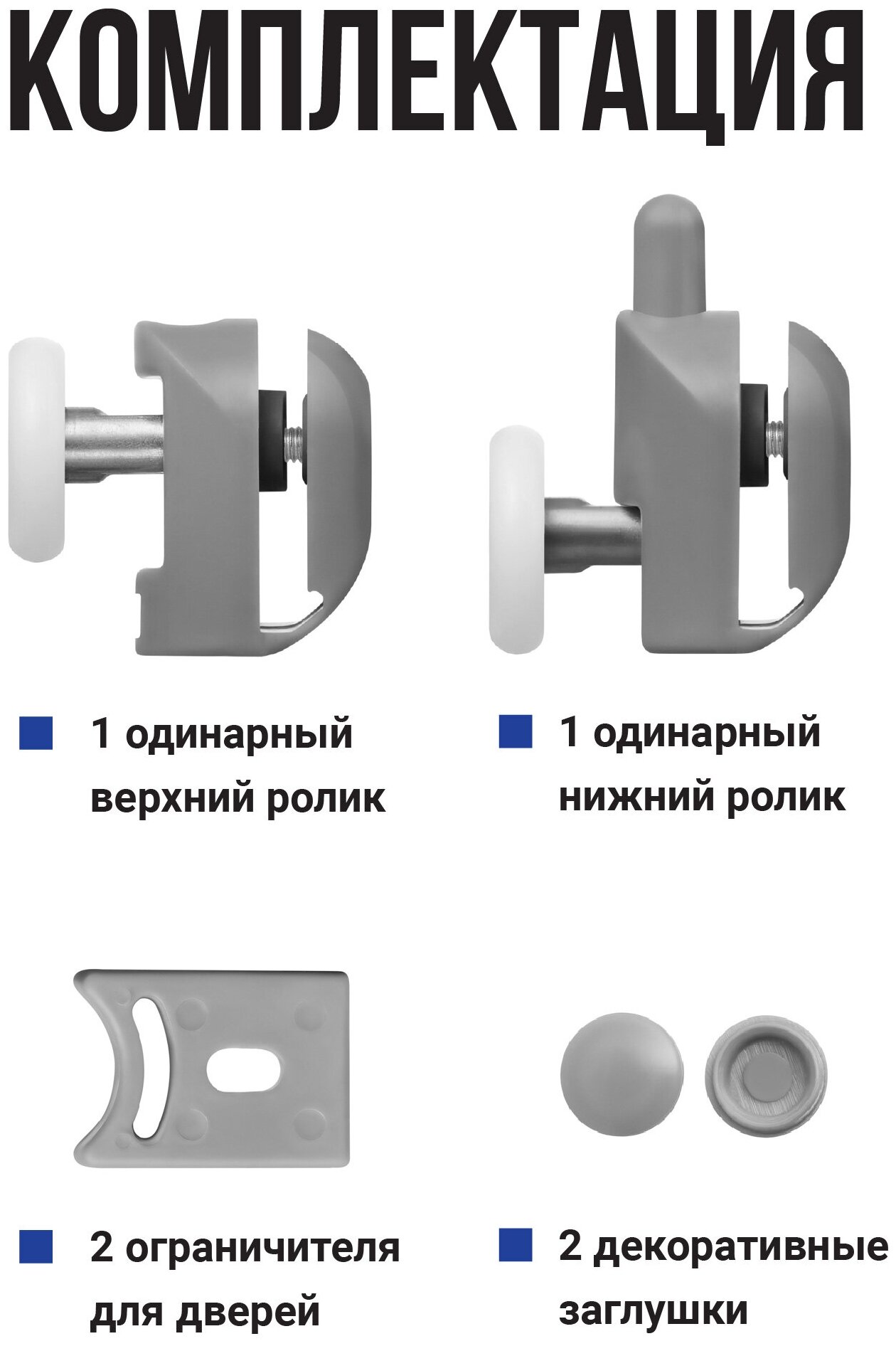 Ролики для душевой кабины, Birdhouse, Колесики для душевых кабин, 23 мм, Набор, 2 шт. - фотография № 5