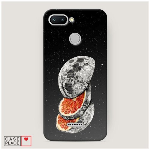 фото Чехол пластиковый xiaomi redmi 6 космический грейпфрут case place