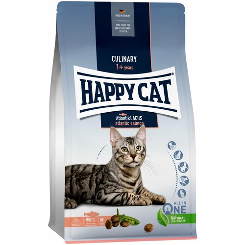 Happy cat Culinary корм для взрослых кошек атлантический лосось