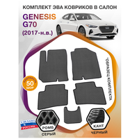 Коврики ЭВА в салон Genesis G70 I / Генезис Г70 2017 - н. в; ЭВА/EVA