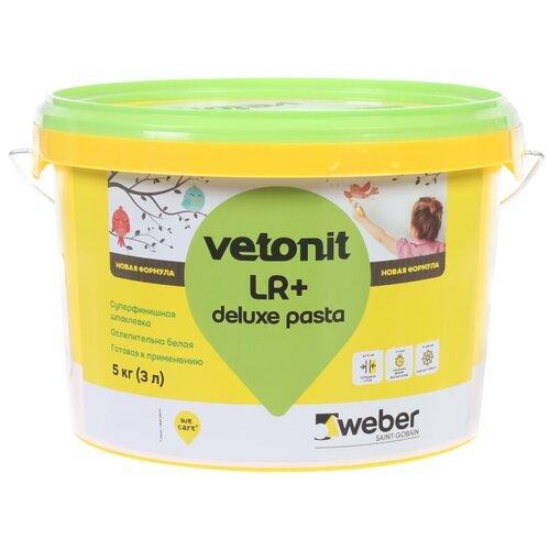 Шпаклёвка готовая vetonit pasta 5 кг