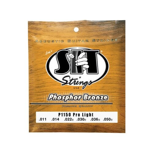 Струны для акустической гитары SIT Strings P1150 Phosphor Bronze Pro Light 11-50