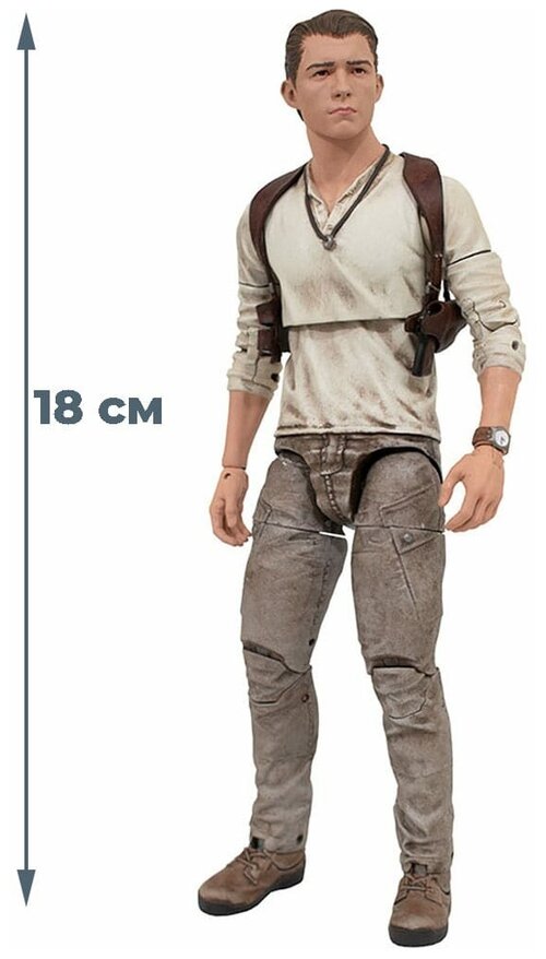 Фигурка Нейтан Дрейк Анчартед Nathan Drake Uncharted (аксессуары, 18 см)