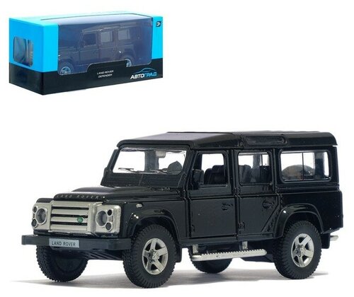 Машина металлическая LAND ROVER DEFENDER, 1:32, открываются двери, инерция, цвет чёрный