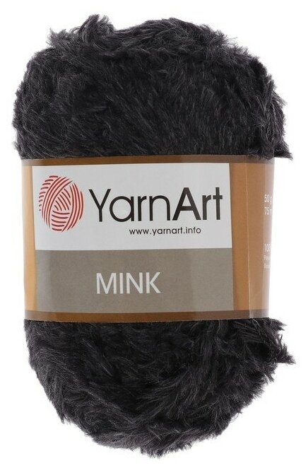 Пряжа YarnArt Mink (336 - Тёмно-серый)
