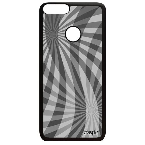 фото Чехол для // huawei p smart 2018 // "спирали" иллюзия узор, utaupia, серый