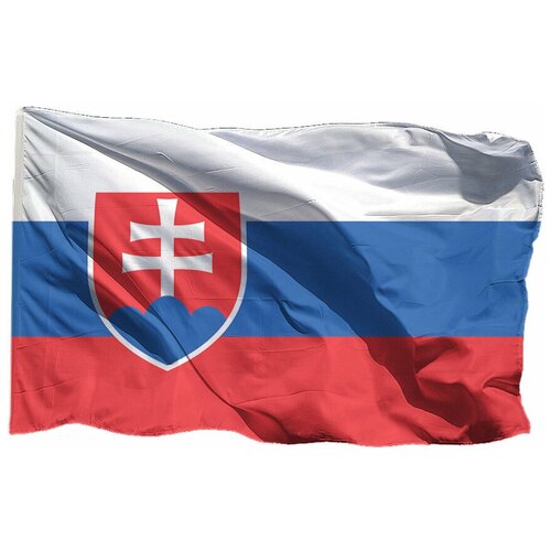 Флаг Словакии на сетке, 70х105 см - для уличного флагштока флаг словакии 70х105 см