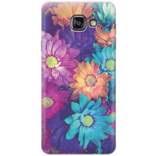 фото Силиконовый чехол на samsung galaxy a7 (2016) / самсунг а7 2016 с принтом "много цветов" gosso