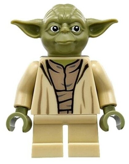 Минифигурка Лего Lego sw0707 Yoda (Olive Green)