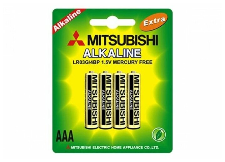 Батарейка Mitsubishi AAA LR03G Alkaline (1шт)