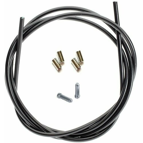 Оплетка тормозного троса 2м Bikebox, комплект с наконечниками