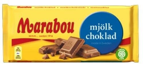 Marabou/Шоколад молочный плиточный Марабу 100г