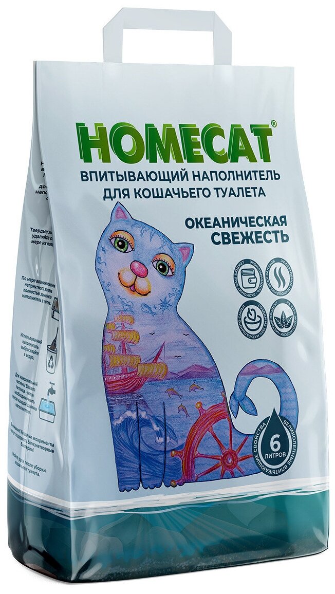 Впитывающий наполнитель HOMECAT 3 кг/ 5 л