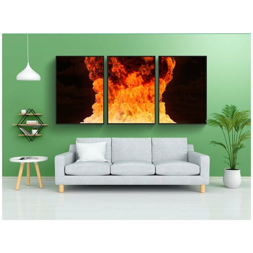 фото Набор модулных постеров для интерьера "ядерный, бомбить, война" 60x90 см. в тубусе, без рамки lotsprints