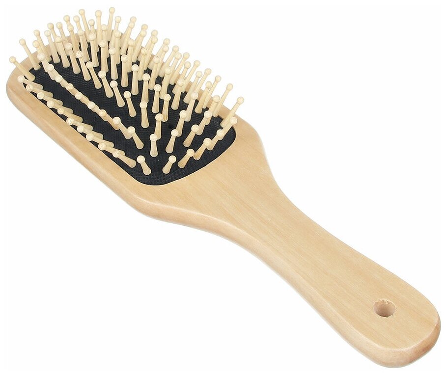фото Расческа массажная, дерево 22.5х6.5см 356-589