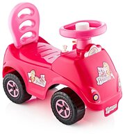 Машина-каталка Selena принцесса, с клаксоном, розовая