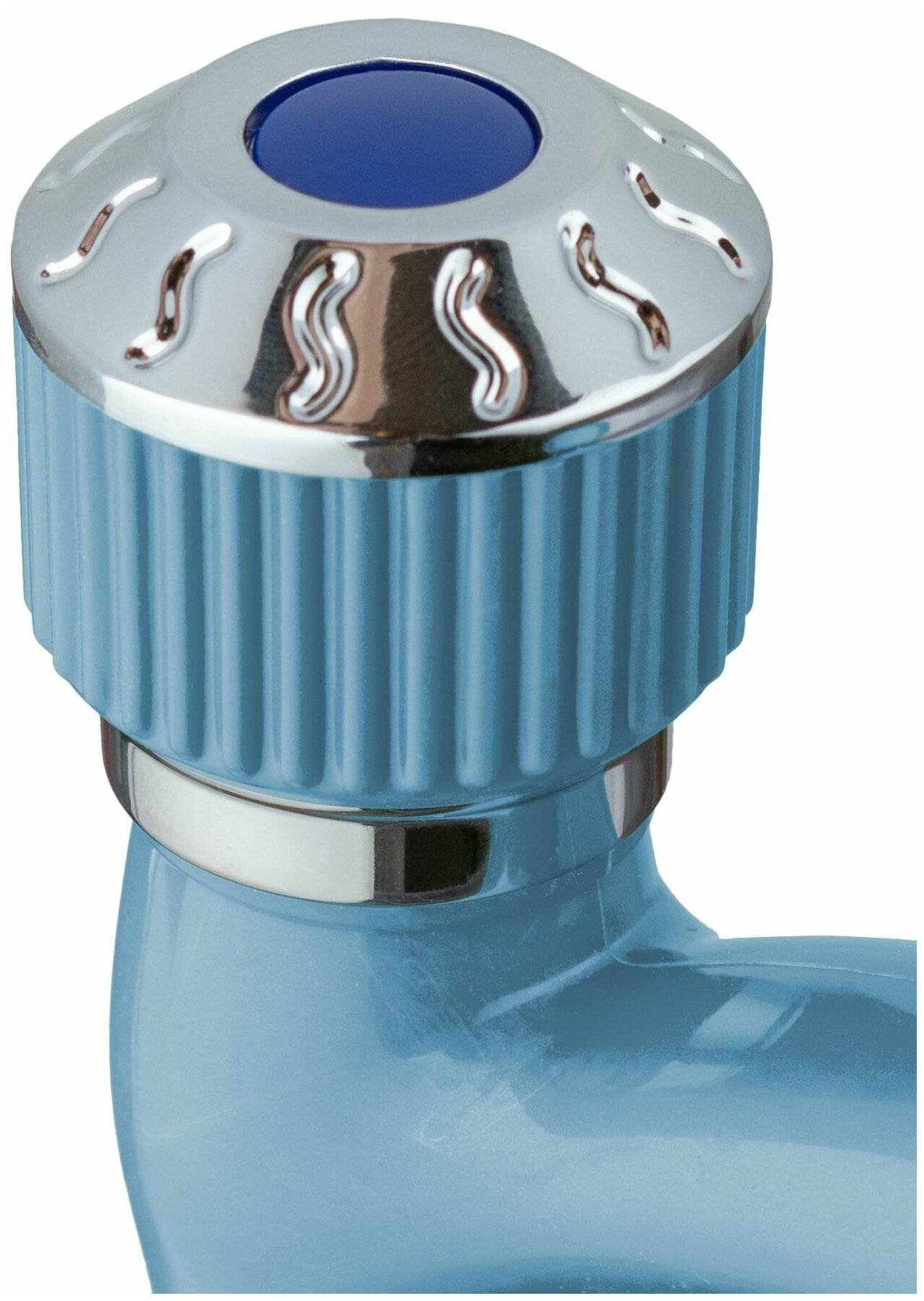Кран керамический водоразборный для бани, дачи, садового участка, для бойлерной диаметр 1/2 с фильтром-ситечком, Setra PLUS, цвет голубой