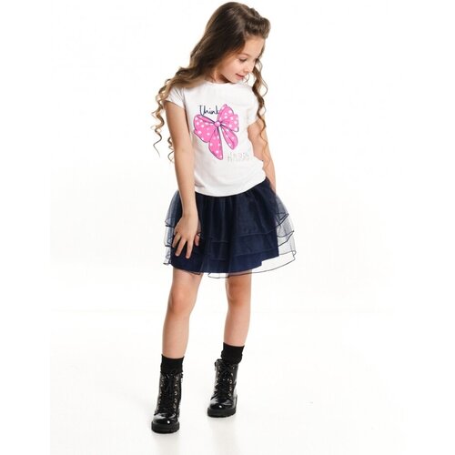 Комплект одежды для девочек Mini Maxi, модель 3997/3998, цвет синий, размер 122