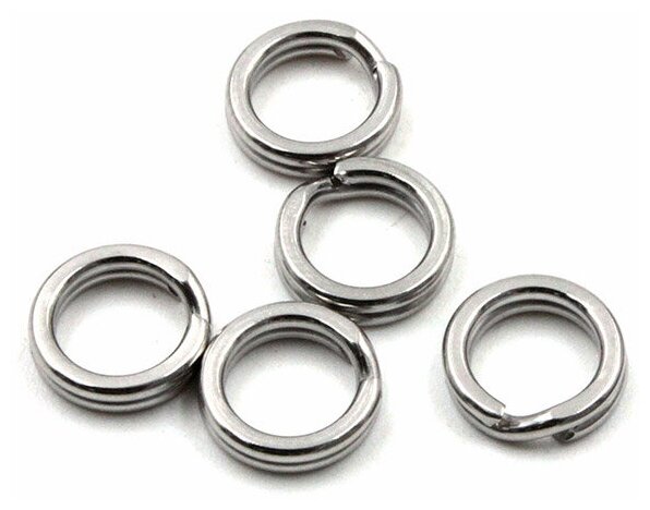 Заводное кольцо Namazu RING-A цв. Cr р. 9 d-4,8 mm test-4,5 кг 10 шт